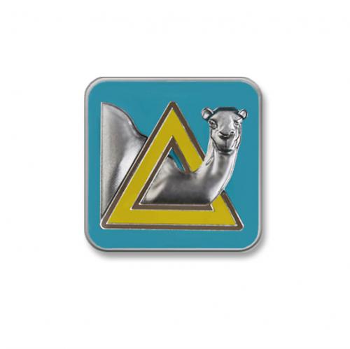 front of camel pin